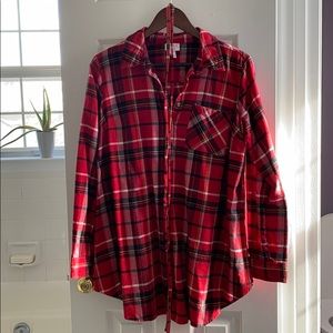 Isabel Maternity Flannel Tunic